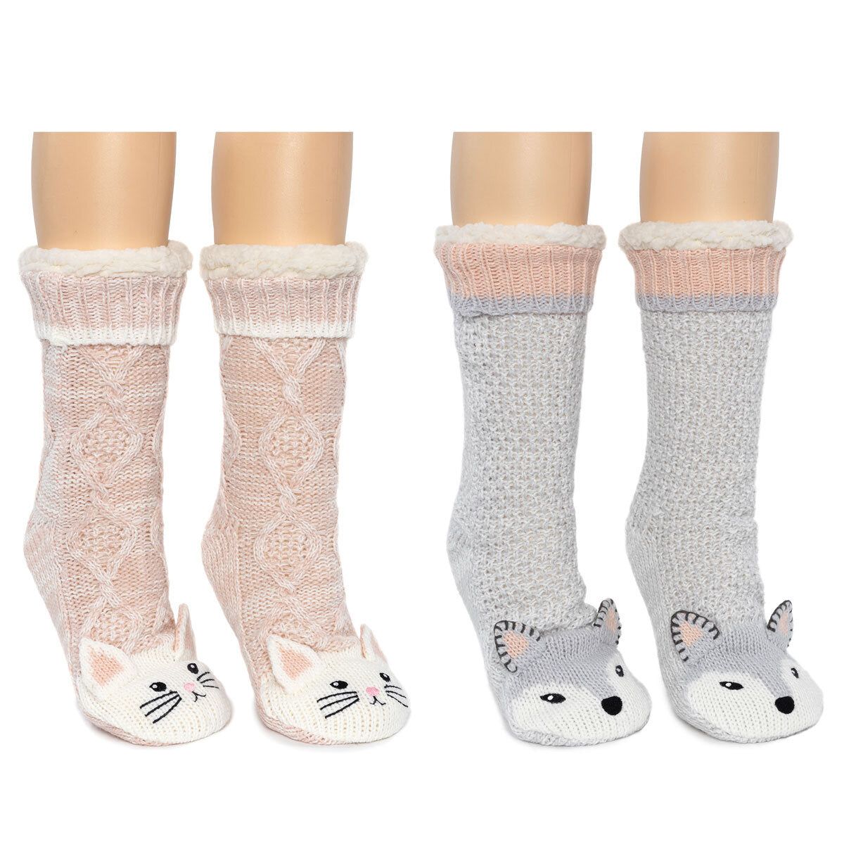 Jane &amp;amp; Bleecker Ladies Critter Sock, 2 Pack