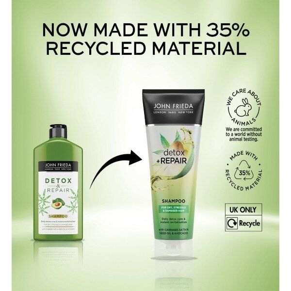 John Frieda Detox &amp;amp; Repair Shampoo (250 Ml)