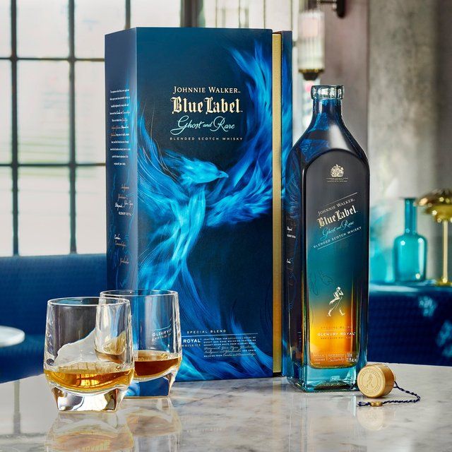 Johnnie Walker Blue Label Ghost &amp;amp; Rare Glenury Royal Limited Edition   70cl