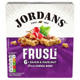 Jordans Raisin &amp;amp; Hazelnut Frusli Cereal Bars   6 x 30g