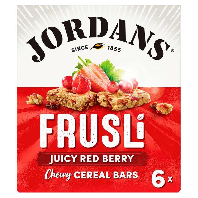 Jordans Red Berries Frusli Cereal Bars   6 x 30g