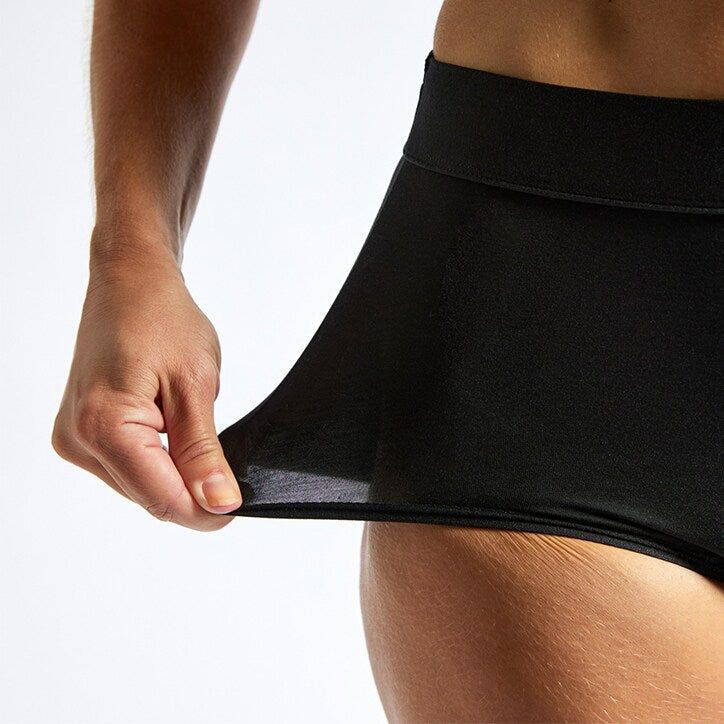 Jude Absorbent Leak Proof Underwear, Black, High Waist, Size Medium