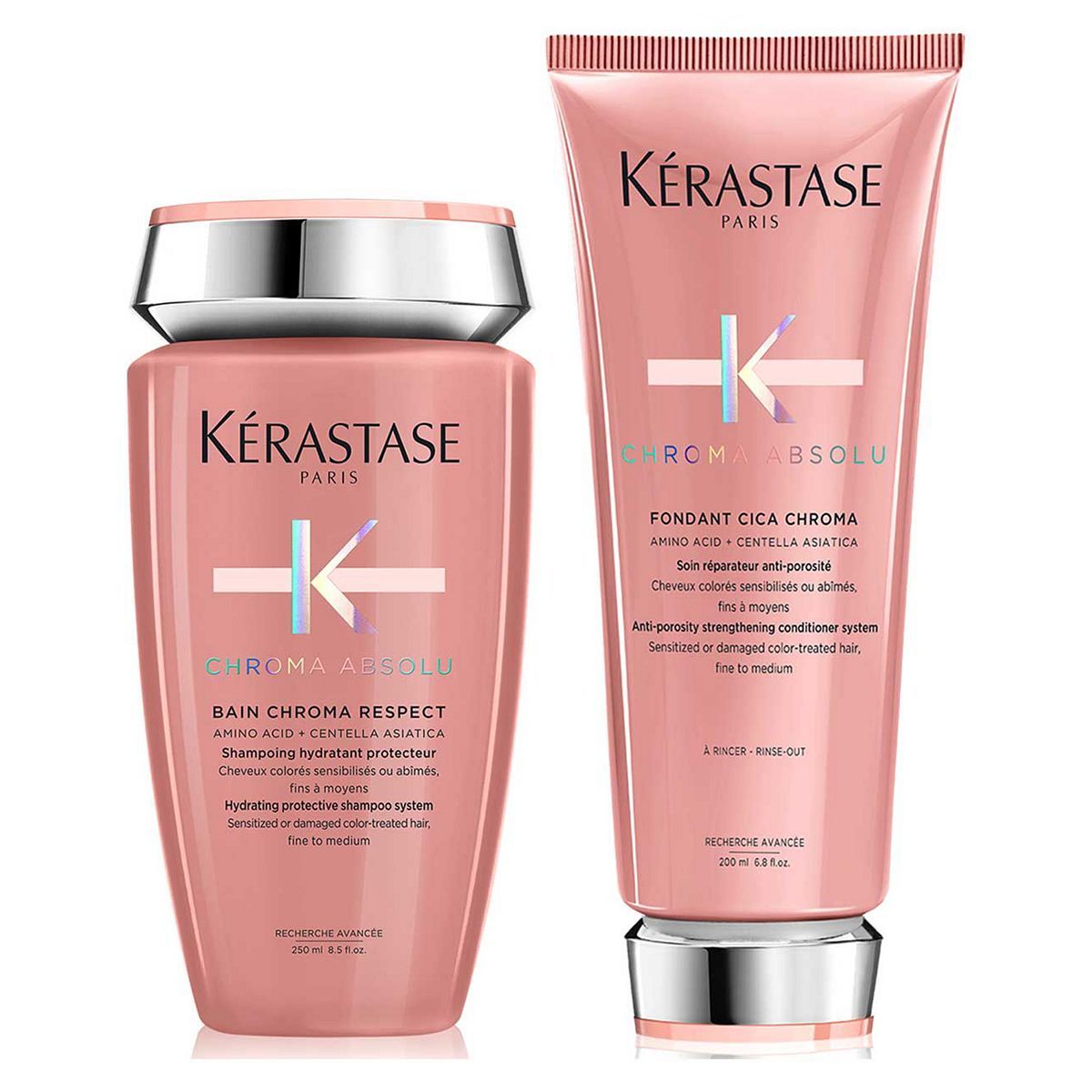 K&amp;eacute;rastase Chroma Absolu Shampoo &amp;amp; Conditioner Duo, Colour Protectant Routine for Damaged and Colour-Treated Hair