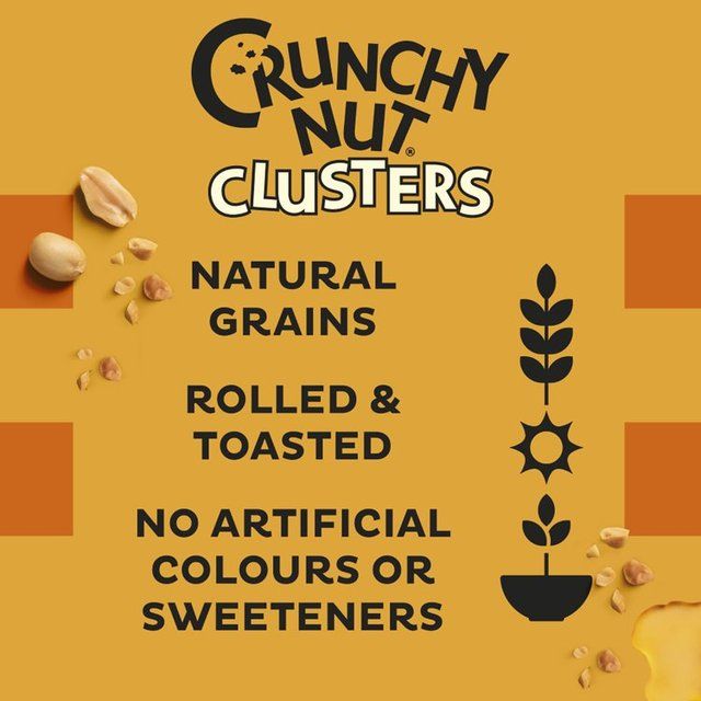 Kellogg's Crunchy Nut Honey &amp;amp; Nut Clusters Breakfast Cereal   400g