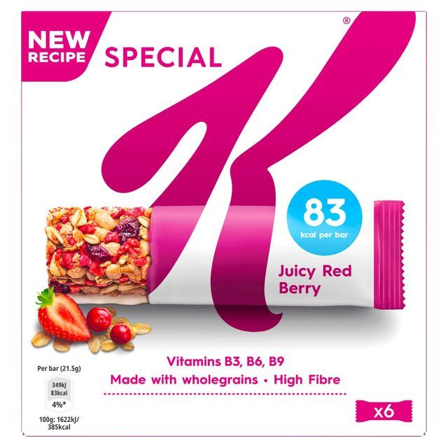 Kellogg's Special K Red Berry Cereal Bars   6 x 21g