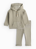 Khaki Knitted Hoodie &amp;amp; Leggings Set 9-12 months