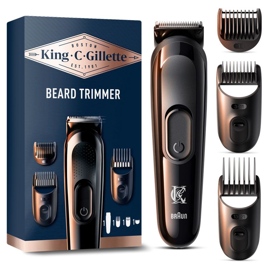 King C. Gillette Cordless Men&amp;rsquo;s Beard Trimmer / Hair Clipper Kit