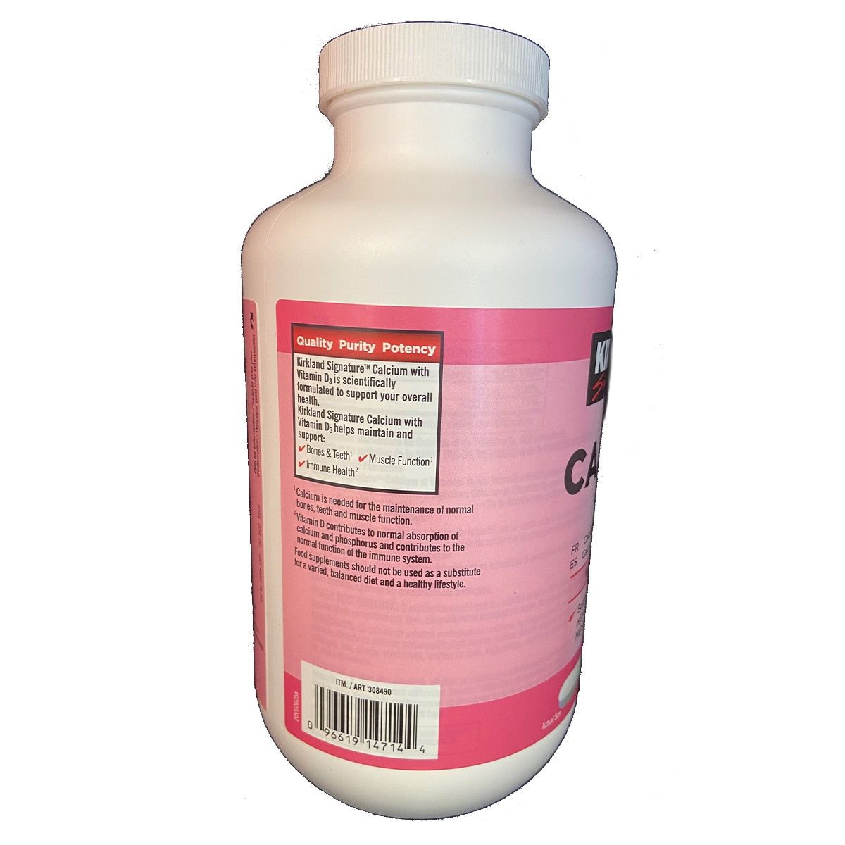 Kirkland Signature Calcium &amp;amp; Vitamin D3, 600 Count