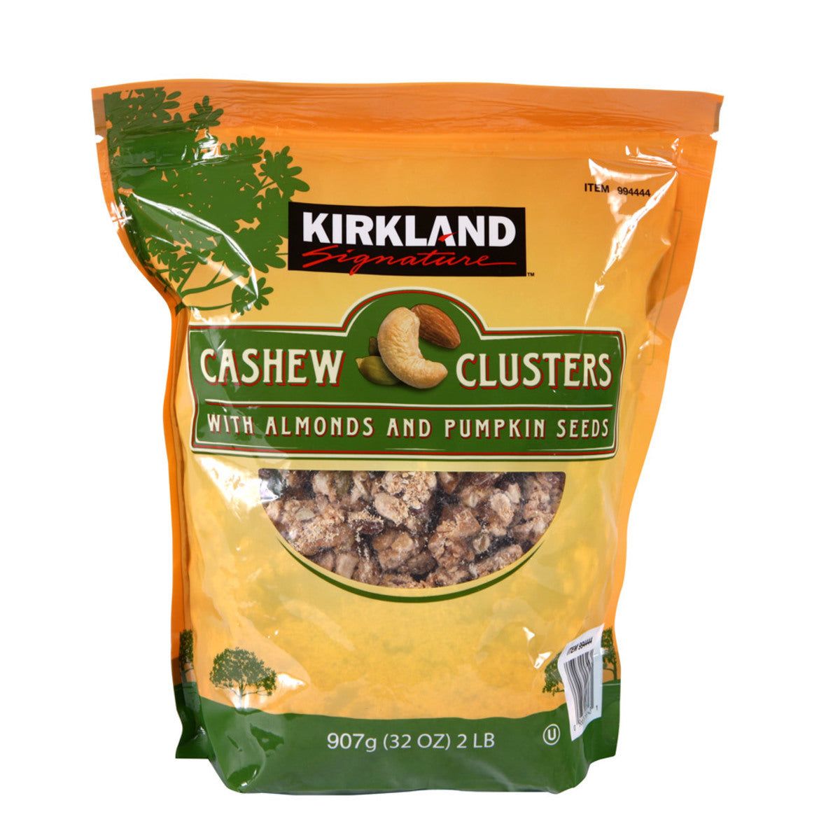 Kirkland Signature Cashew Clusters with Almonds &amp;amp; Pumpkin Seeds, 907g