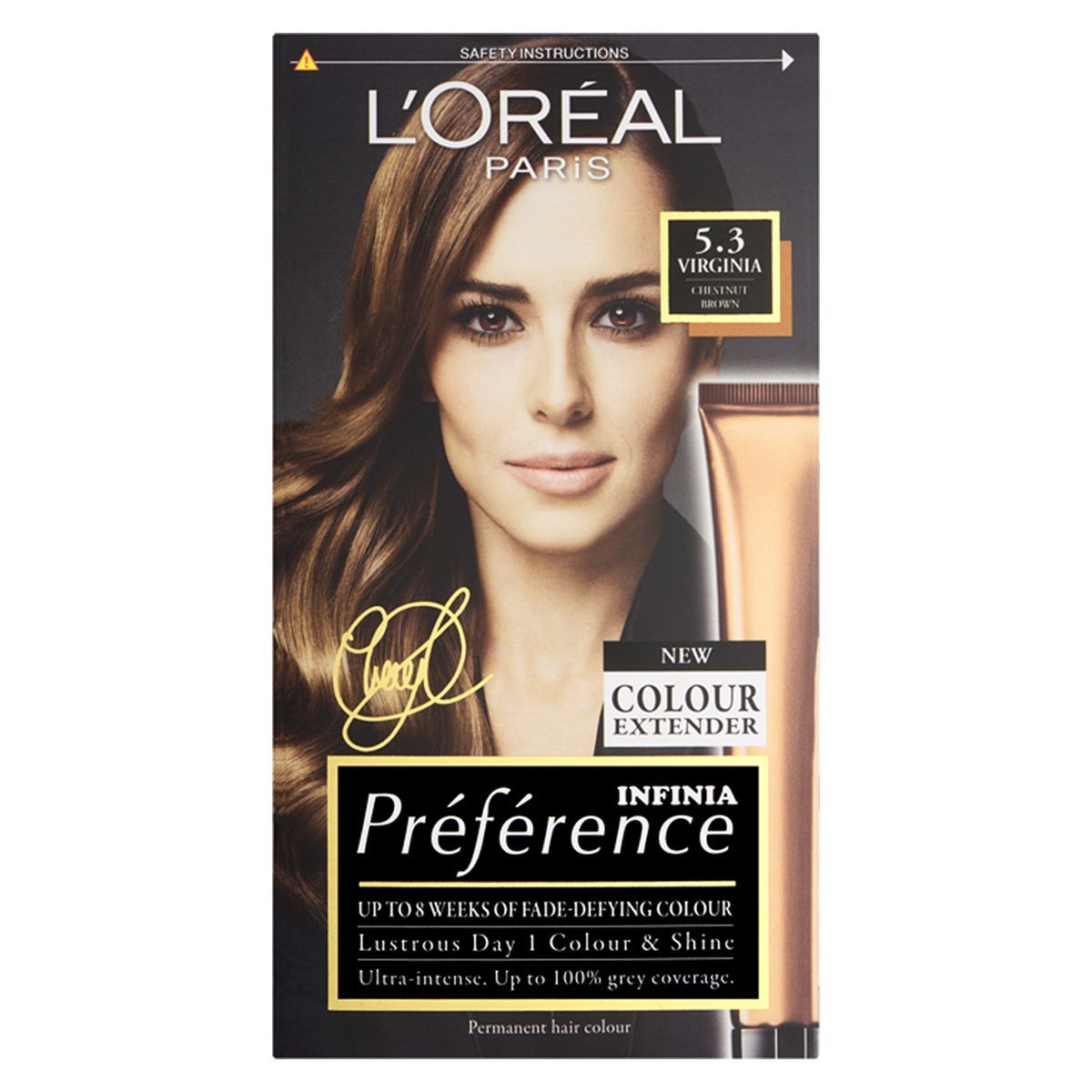 L&amp;rsquo;Or&amp;eacute;al Paris Preference Permanent Hair Dye, Luminous Colour, Light Golden Brown 5.3