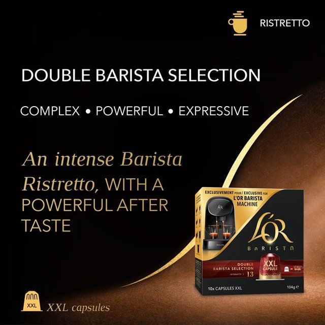 L'OR BARISTA Double Barista Selection XXL Coffee Pods Intensity 13   10 per pack