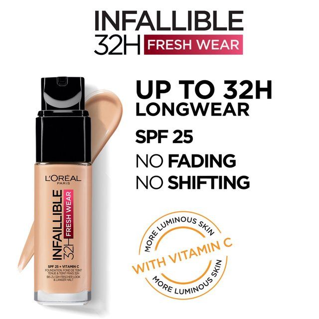 L'Oreal Paris Infallible 24hr Freshwear Liquid Foundation 15 Porcelain