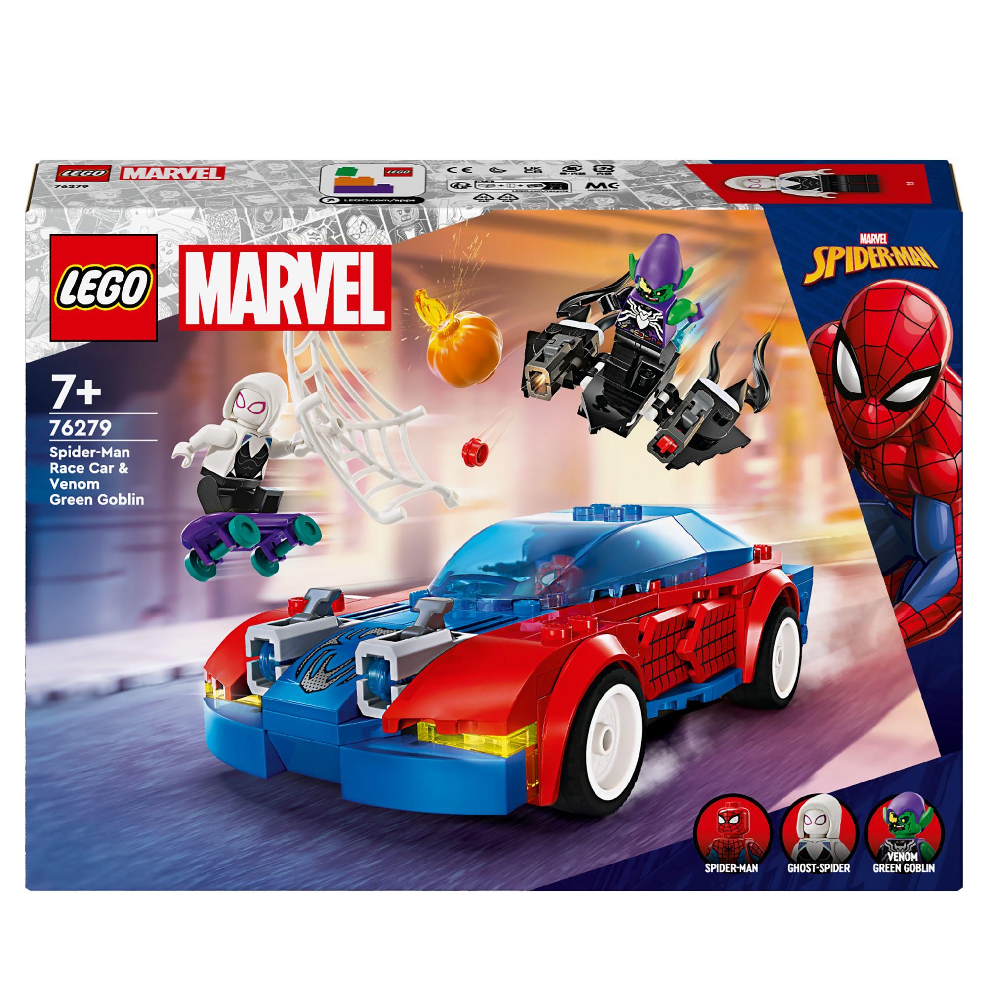 LEGO Marvel Spider-Man Race Car &amp;amp; Venom Green Goblin 76279