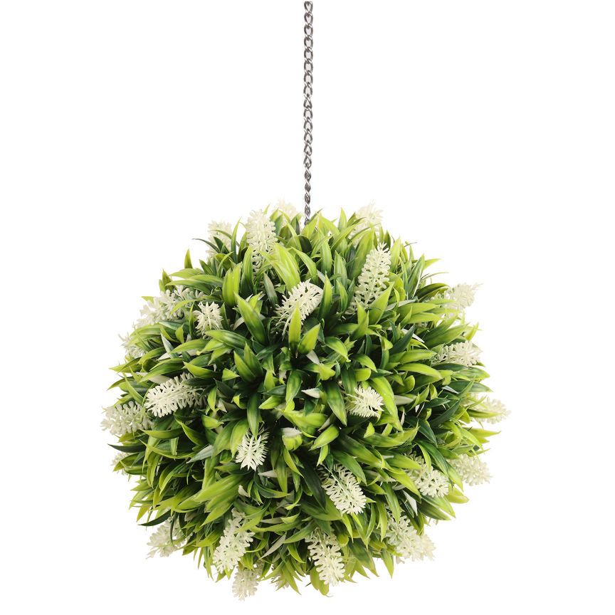 Leisure Crafts White Lavender Topiary Ball