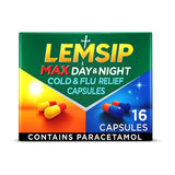Lemsip Max Kapseln zur Linderung von Erkältung und Grippe Tag &amp; Nacht - 16 Kapseln