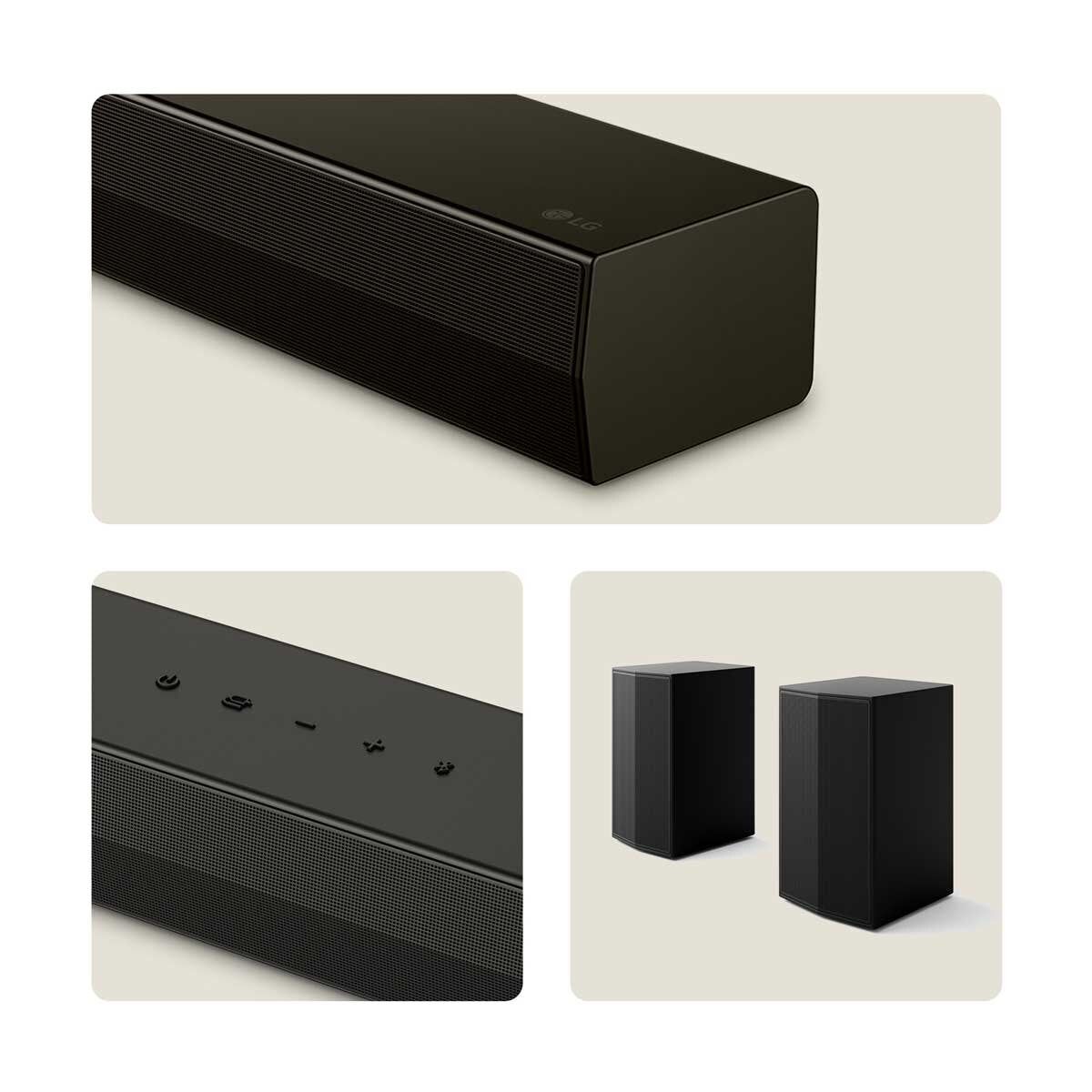 LG 4.1 Channel Soundbar and Wireless Subwoofer with Bluetooth US40TR