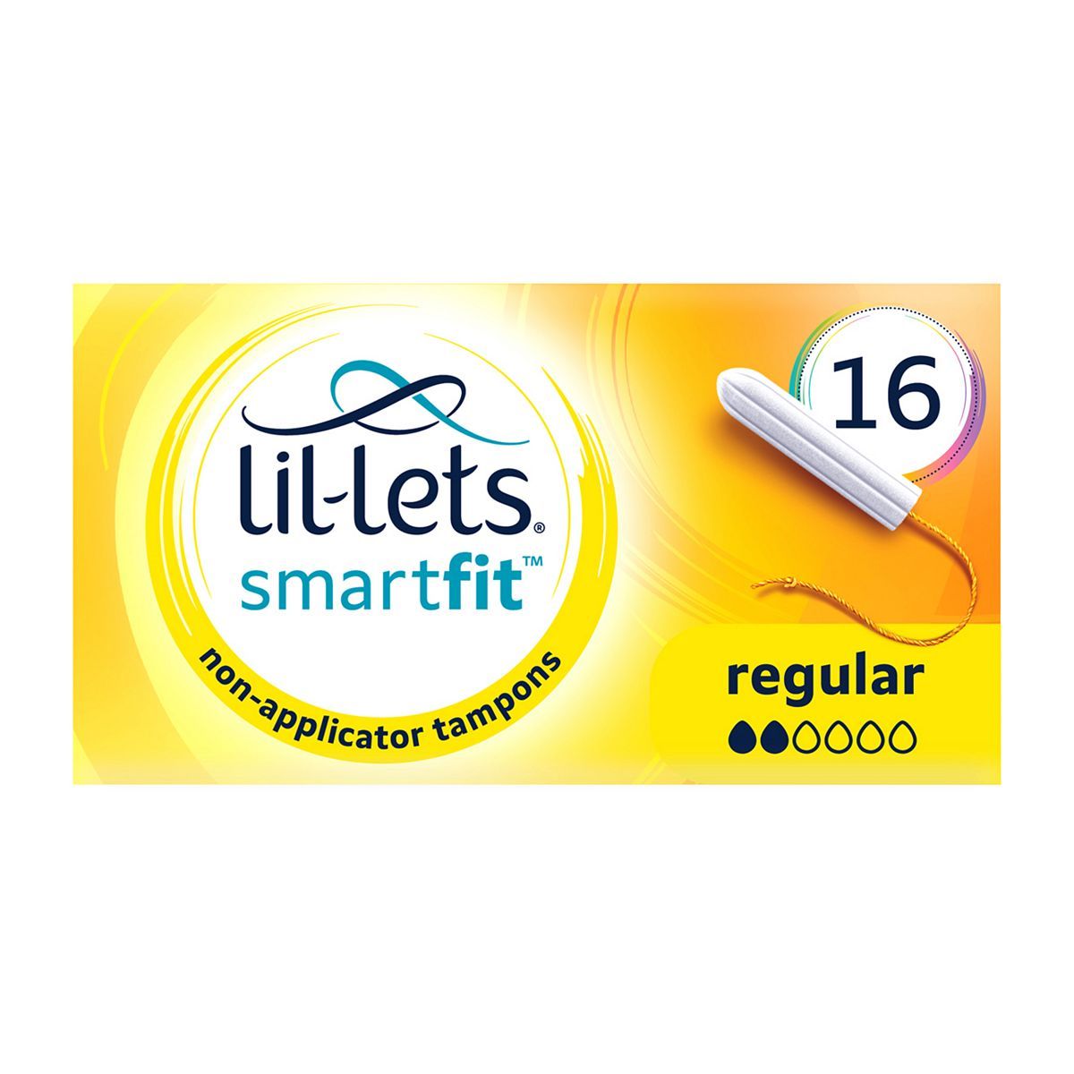 Lil-Lets Non-Applicator Tampons (SmartFit) &amp;ndash; Regular &amp;ndash; 16 pack
