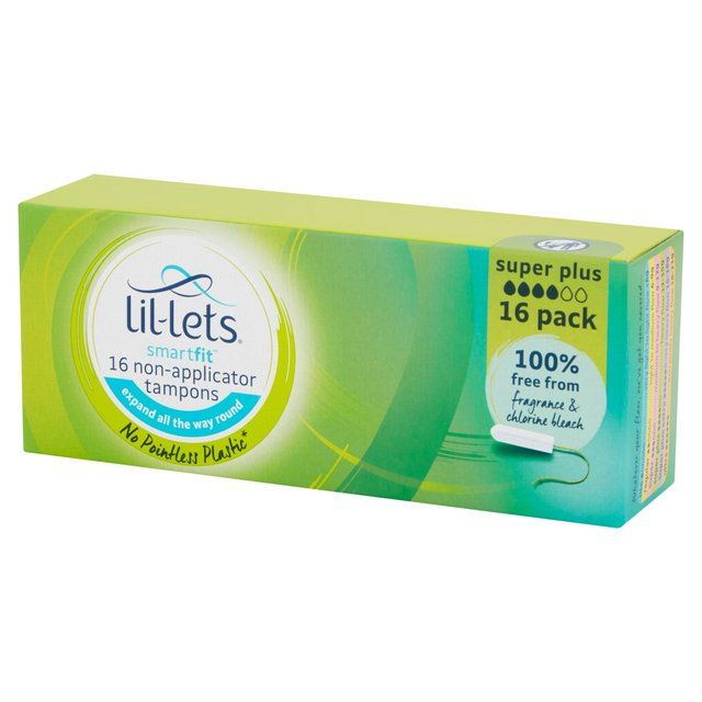 Lil-Lets Super Plus Non-Applicator Tampons   16 per pack