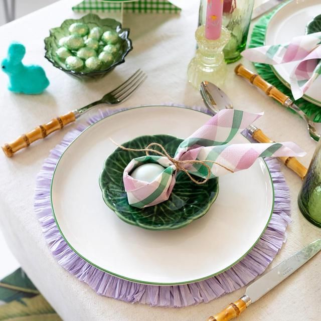 Lilac &amp;amp; Green Paper Party Napkins   20 per pack