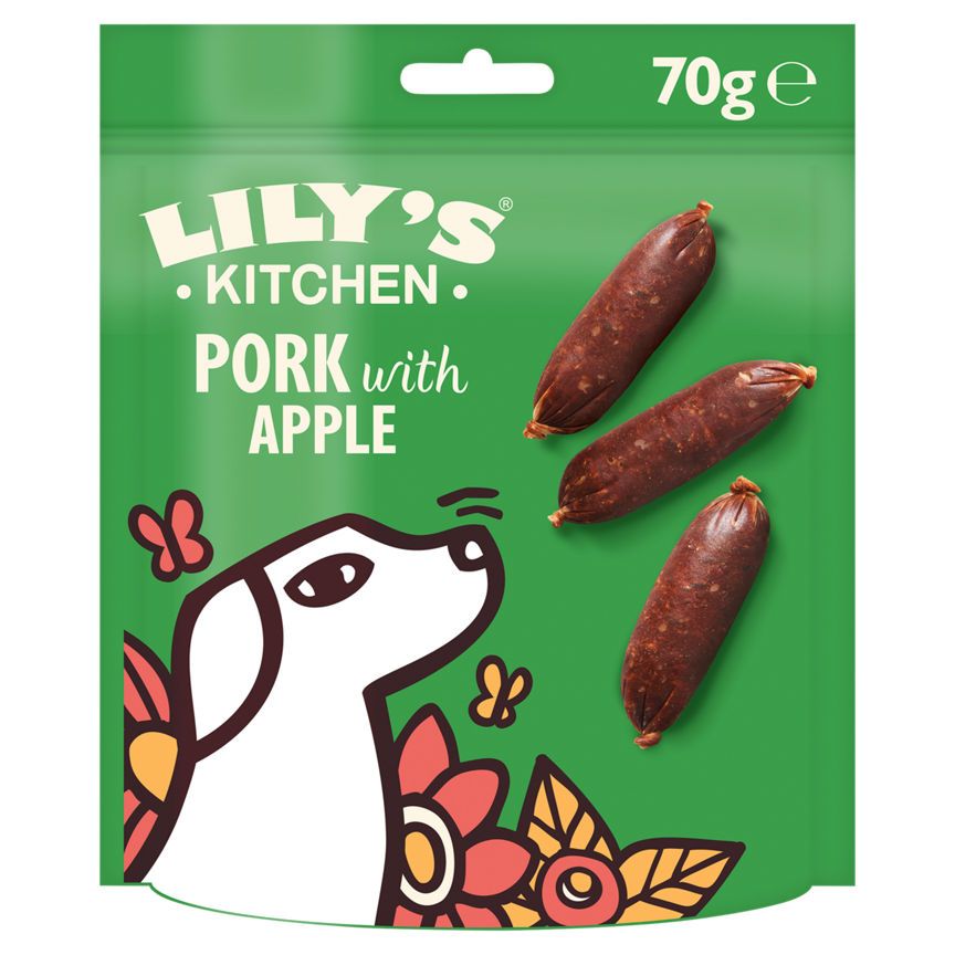 Lily's Kitchen Cracking Pork &amp;amp; Apple Sausages Dog Treats