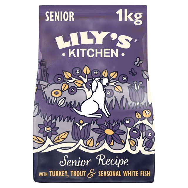 Lily's Kitchen Dog Turkey &amp;amp; Trout Senior Recipe Dry Food   1kg