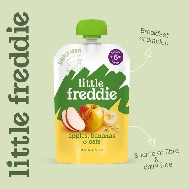 Little Freddie Organic Wholesome Apples Bananas and Oats   100g