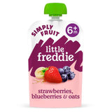 Little Freddie Strawberries Blueberries &amp;amp; Oats Organic Pouch 6 mths+   100g