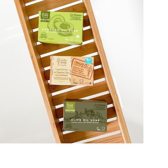 Little Soap Company Avocado Oil Bar Soap for Sensitive Skin   100g