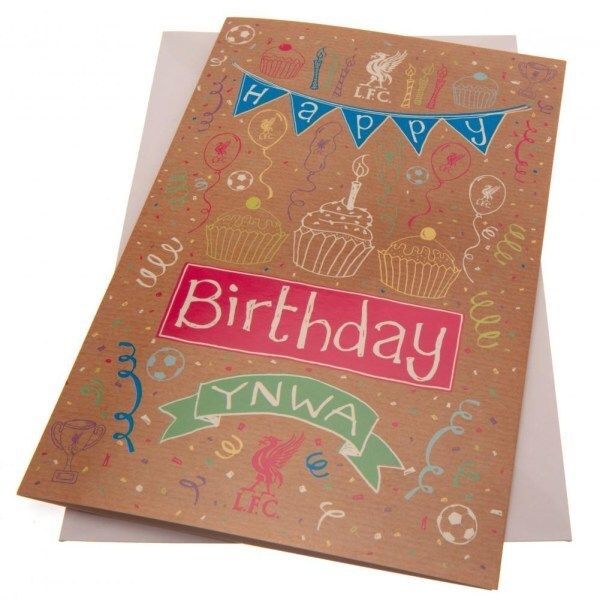 Liverpool FC YNWA Birthday Card (23cm x 15cm)