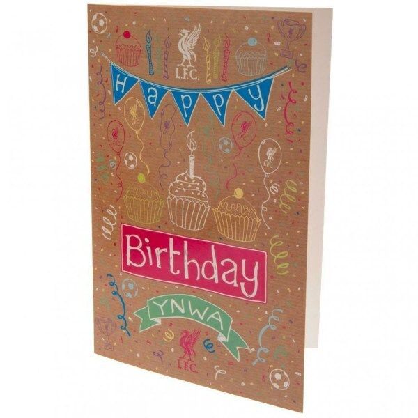 Liverpool FC YNWA Birthday Card (23cm x 15cm)