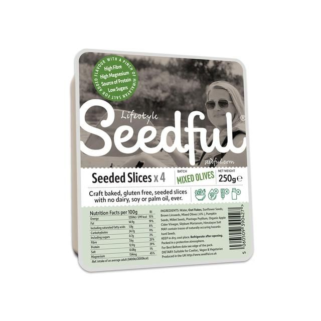 Living Seedful Gluten Free &amp;amp; Pure Grain Green Olives Bread   250g