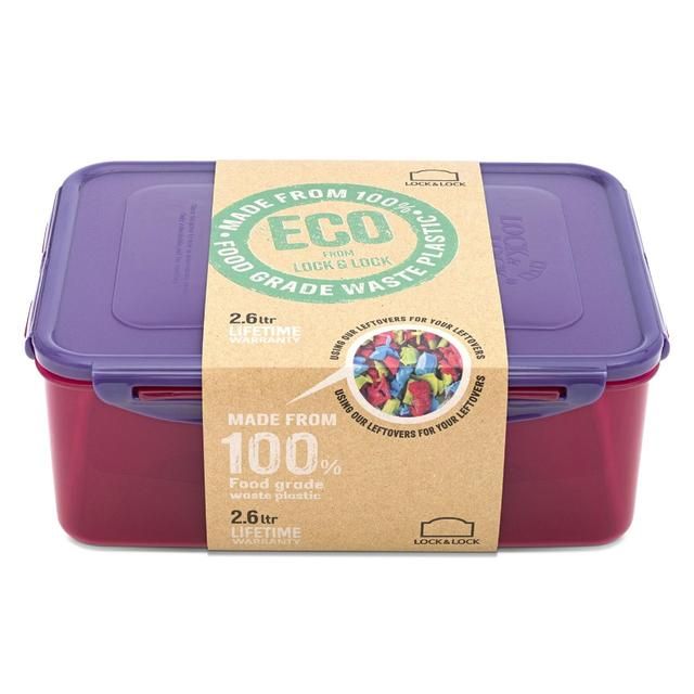 Lock &amp;amp; Lock Eco Rectangular Container 2.6L
