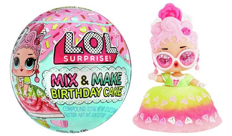LOL Surprise Mix &amp;amp; Make Birthday Cake Tots Assortment - 9cm