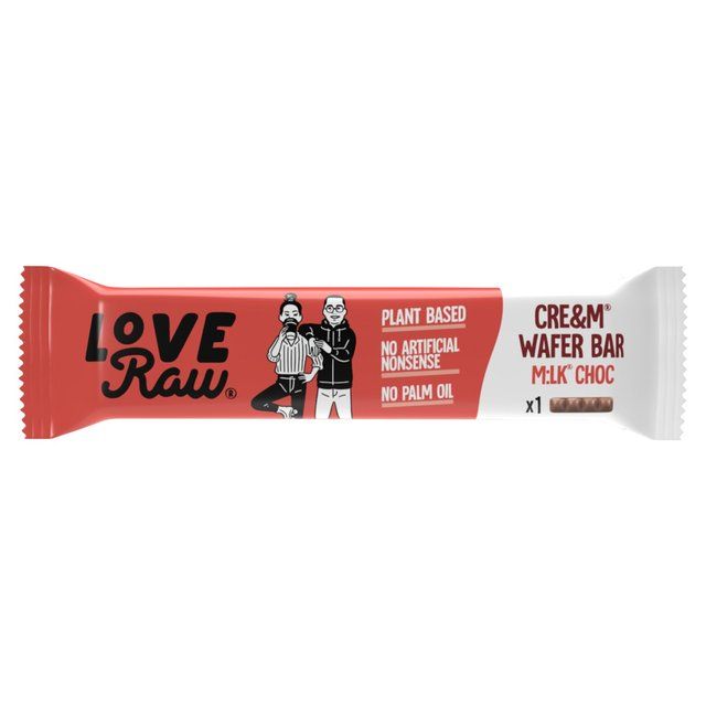 LoveRaw M!lk Choc Crea&amp;amp;m Wafer Bar Multipack   6 x 21.5g