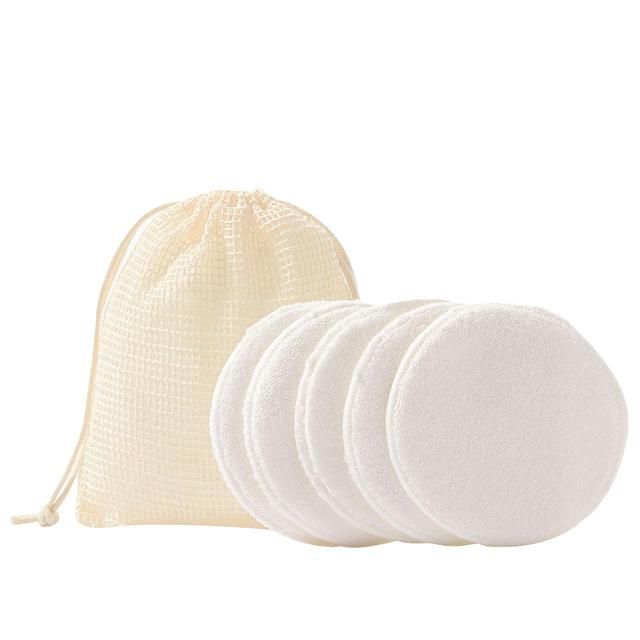 M&amp;amp;S 5 Reusable Cotton Pads &amp;amp; Bag White