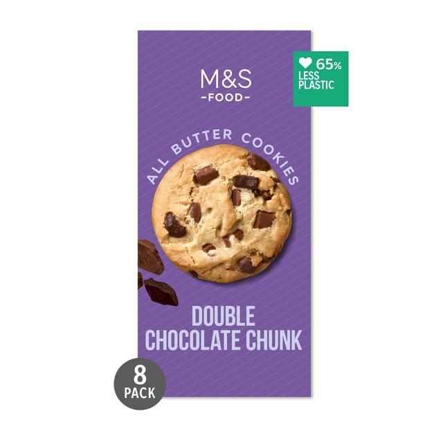 M&amp;amp;S All Butter Double Belgian Chocolate Chunk Cookies   200g