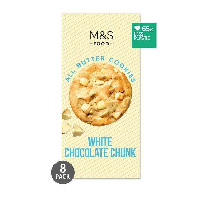 M&amp;amp;S Belgian White Chocolate Chunk Cookies   200g