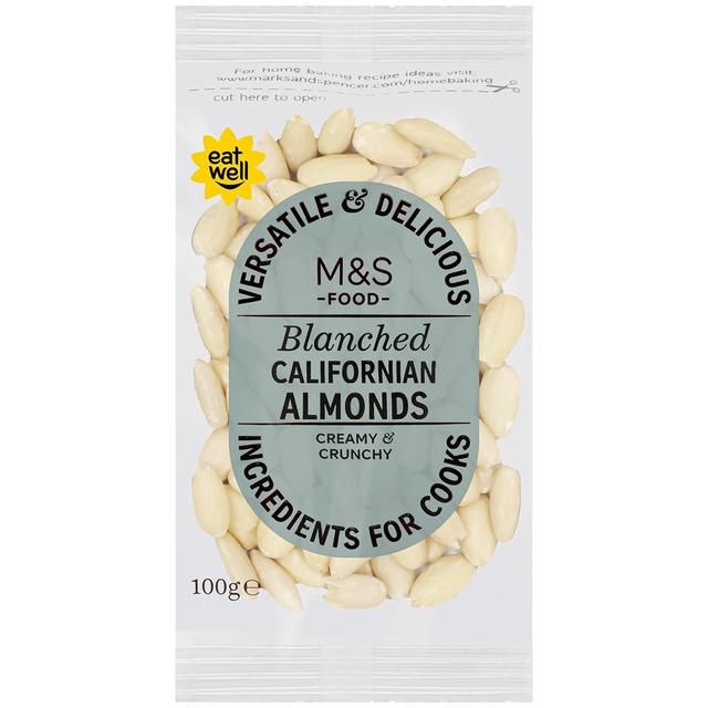 M&amp;amp;S Blanched Californian Almonds   100g