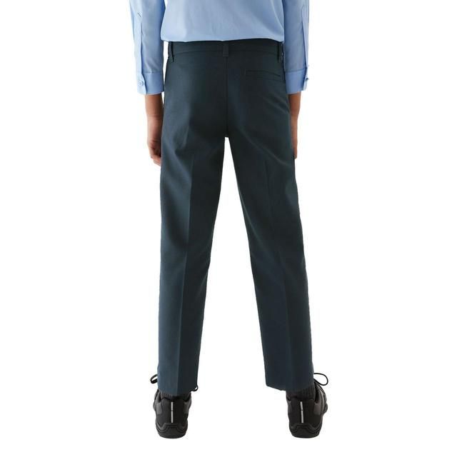 M&amp;amp;S Boys 2pk Navy Regular Leg School Trousers 4-13 Years