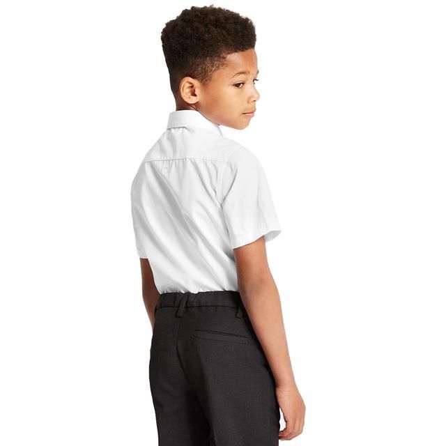 M&amp;amp;S Boys 3pk Easy Iron School Shirts 3-13 Years White