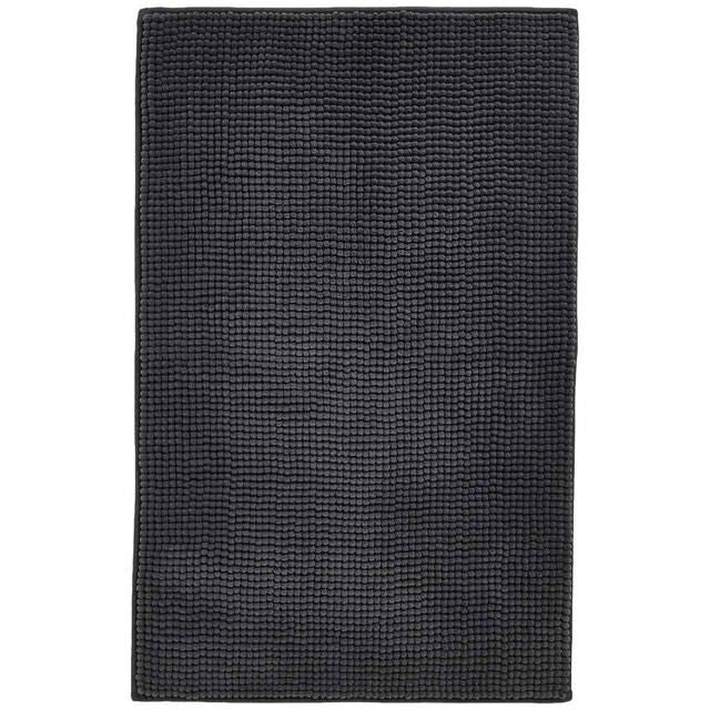 M&amp;amp;S Collection Bobble Bath Mat Dark Charcoal