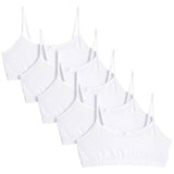 M&amp;amp;S Collection Cotton Rich Crop Tops 9-16 Years 5 Pack White