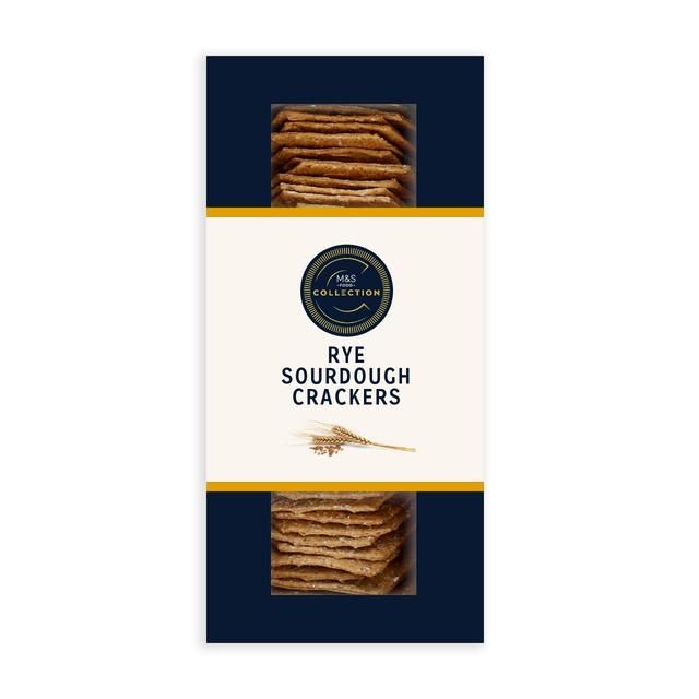 M&amp;amp;S Collection Rye Sourdough Crackers   130g