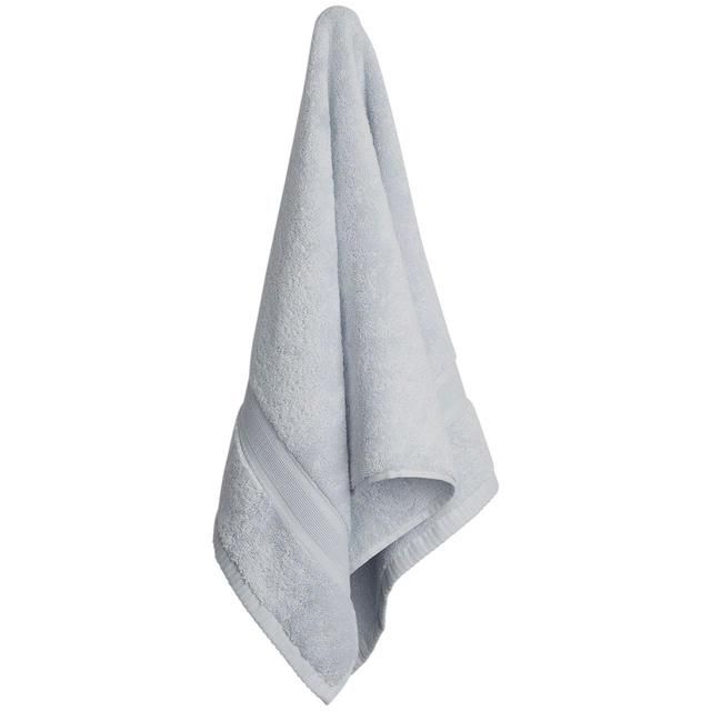 M&amp;amp;S Collection Super Soft Pure Cotton Antibacterial Face Towel Silver Grey   2 per pack