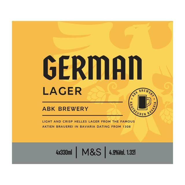 M&amp;amp;S German Lager   330ml