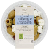 M&amp;amp;S Halkidiki Kalamata Olives &amp;amp; Feta   180g