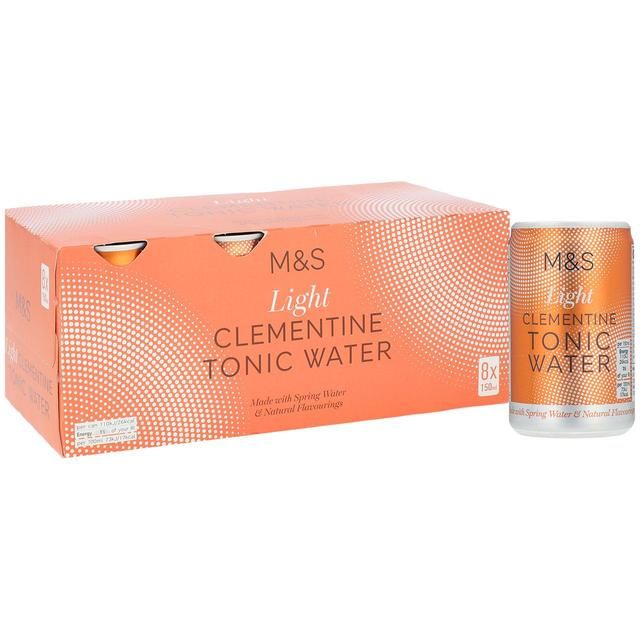 M&amp;amp;S Light Clementine Tonic Water   8 x 150ml