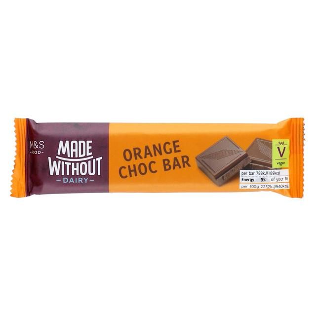 M&amp;amp;S Made Without Dairy Orange Choc Bar   35g