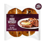M&amp;amp;S Made Without Hot Cross Buns   4 per pack