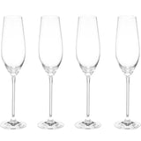 M&amp;amp;S Maxim Crystal Champagne Flutes Set   4 per pack
